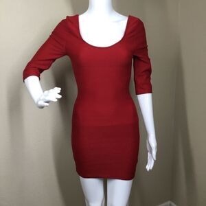 Material Girl Textured Bodycon Dress (F12)